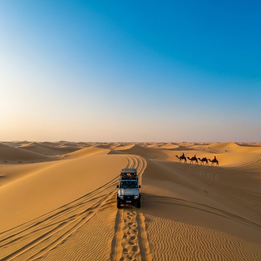 Best morning desert safari Dubai dune bashing